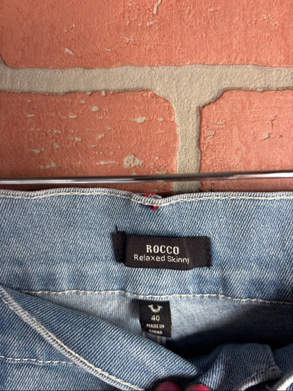 True Religion Rocco Skinny Light Blue Denim Shorts